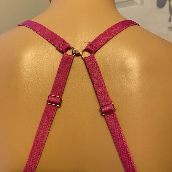 French Affair Purple Floral Babydoll Nightie & G-String Panty Lingerie Set Sz L - Picture 7 of 9